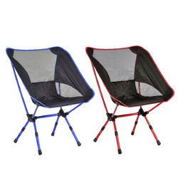 Outdoor Adjustable Folding Aluminum Camping Chair w/ Bag